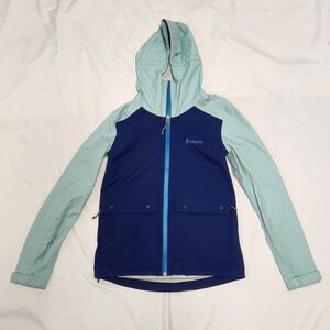 Cotopaxi Parque Rain Shell Jacket XS Colorblock Blue